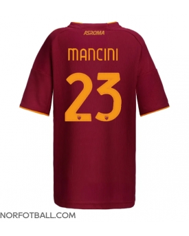 Billige Fotballdrakt AS Roma Gianluca Mancini #23 Replika Hjemmedrakt Dame 2025-26 Kortermet